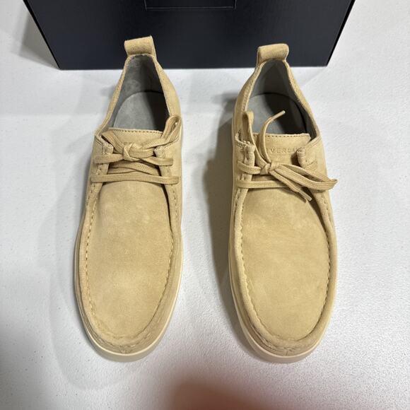 Everlane Desert Shoe Tan Suede Lace Up Shoes Mens 12 Low Top Loafers Casual NEW Everlane Desert Shoe in Sepia Suede Taupe Stylish Men\ main image 2